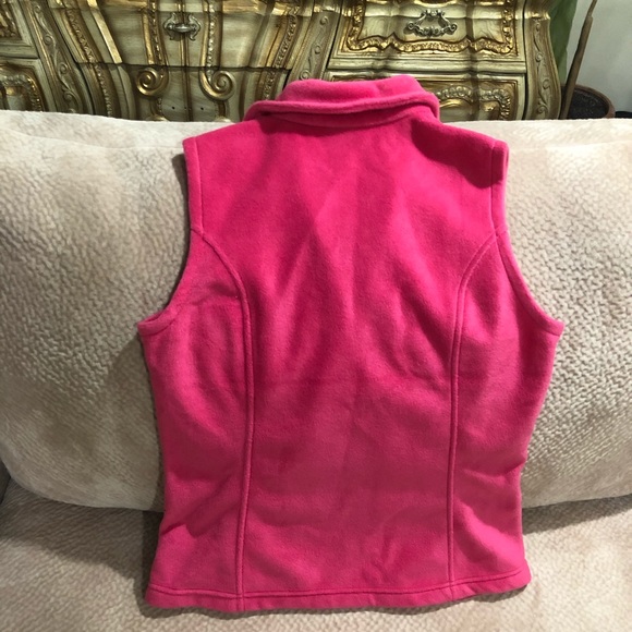 Columbia New Pink Fleece Vest SZ S - Picture 3 of 3